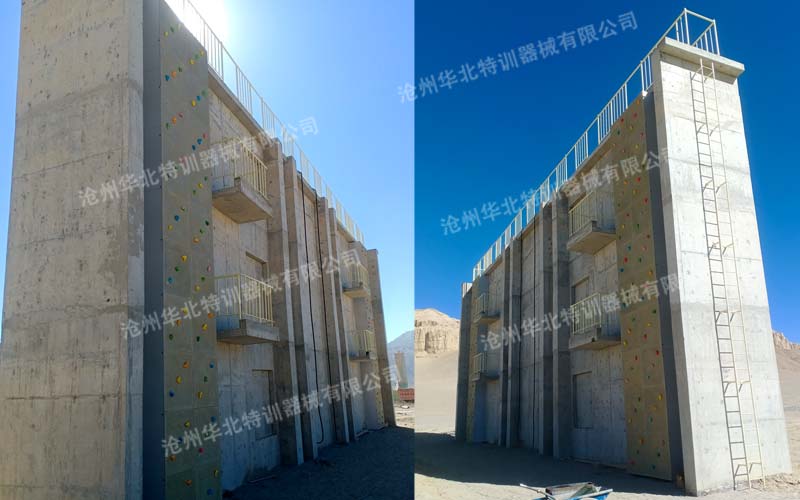西藏某部攀登樓攀爬訓(xùn)練設(shè)施順利完工