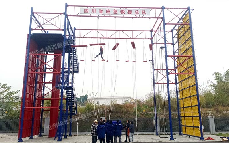 四川某救援隊應急訓練設施建設完工!